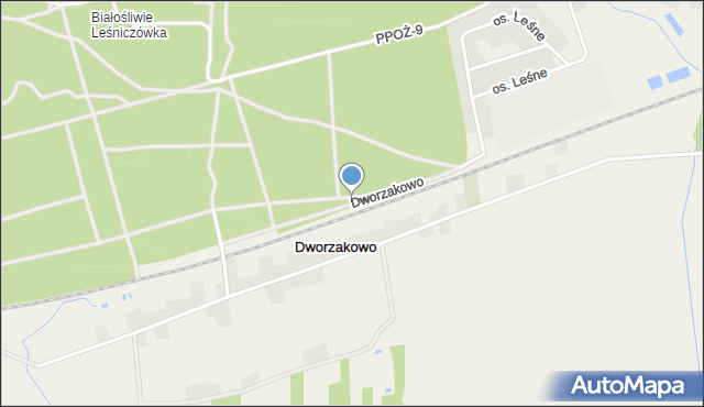 Dworzakowo, Dworzakowo, mapa Dworzakowo