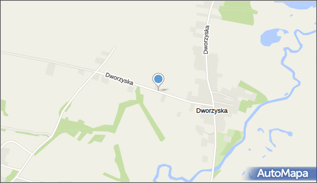 Dworzyska gmina Izbica, Dworzyska, mapa Dworzyska gmina Izbica