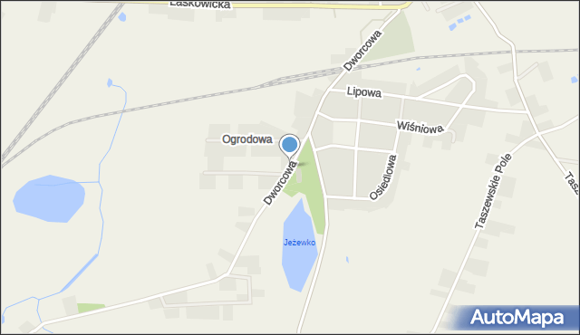 Jeżewo powiat świecki, Dworcowa, mapa Jeżewo powiat świecki