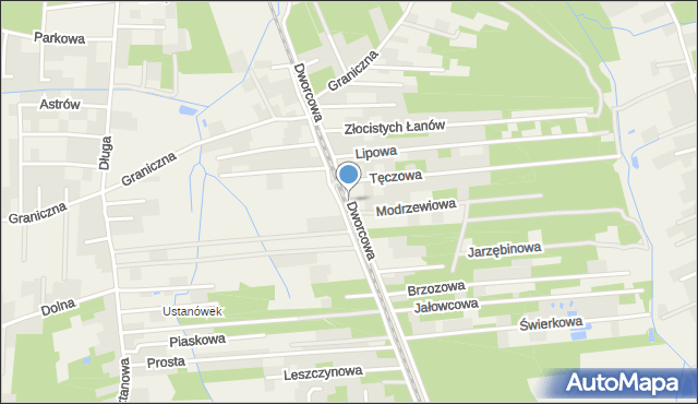 Jeziórko gmina Prażmów, Dworcowa, mapa Jeziórko gmina Prażmów