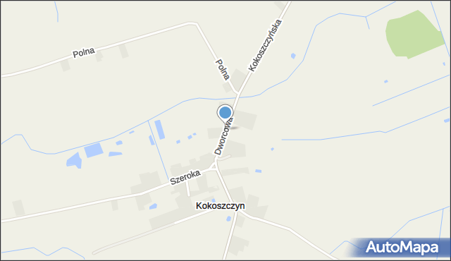 Kokoszczyn gmina Tarnowo Podgórne, Dworcowa, mapa Kokoszczyn gmina Tarnowo Podgórne