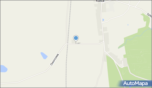 Kulice gmina Pelplin, Dworcowa, mapa Kulice gmina Pelplin