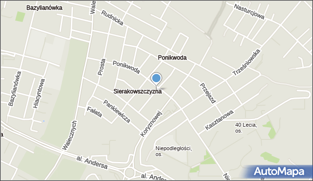 Lublin, Dworska, mapa Lublina