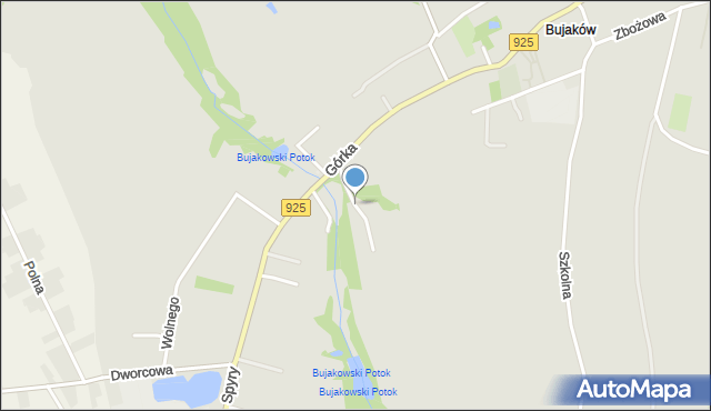 Mikołów, Dworska, mapa Mikołów