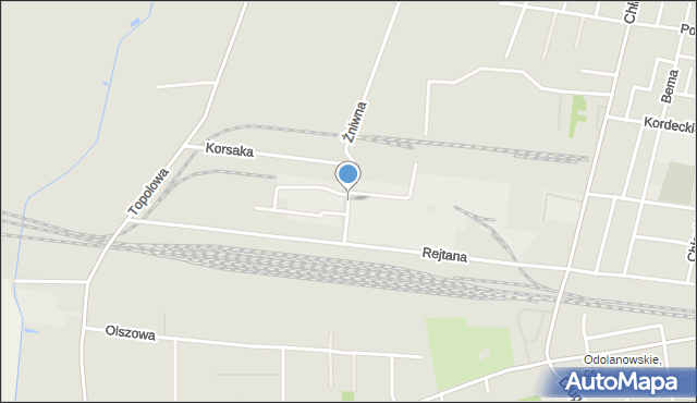 Ostrów Wielkopolski, Dwernickiego Józefa, gen., mapa Ostrów Wielkopolski