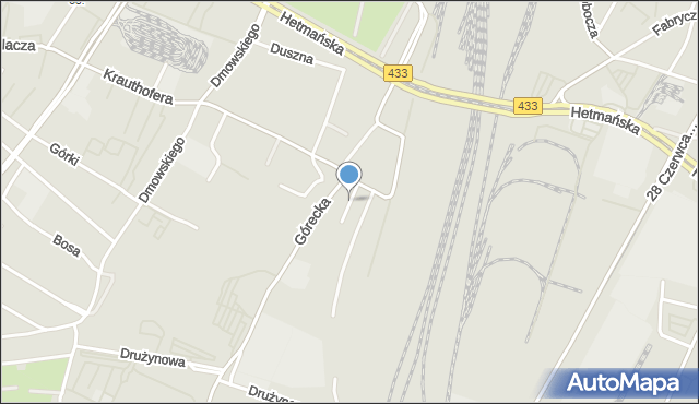 Poznań, Dwatory, mapa Poznania