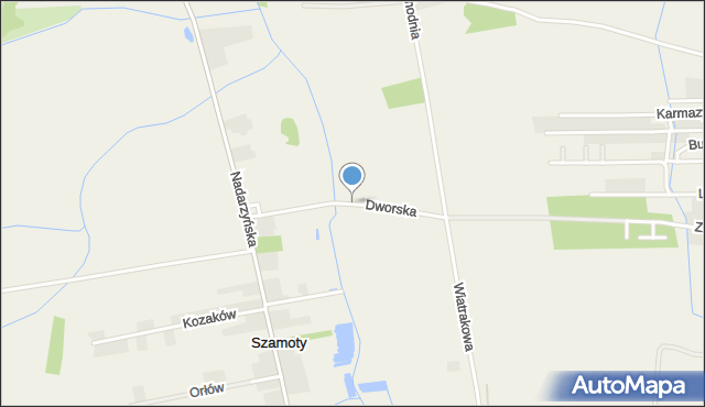 Szamoty gmina Nadarzyn, Dworska, mapa Szamoty gmina Nadarzyn