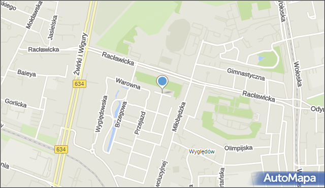 Warszawa, Dworska, mapa Warszawy