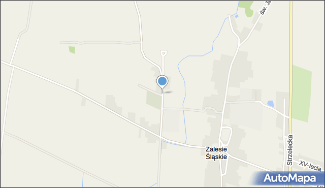 Zalesie Śląskie, Dworcowa, mapa Zalesie Śląskie