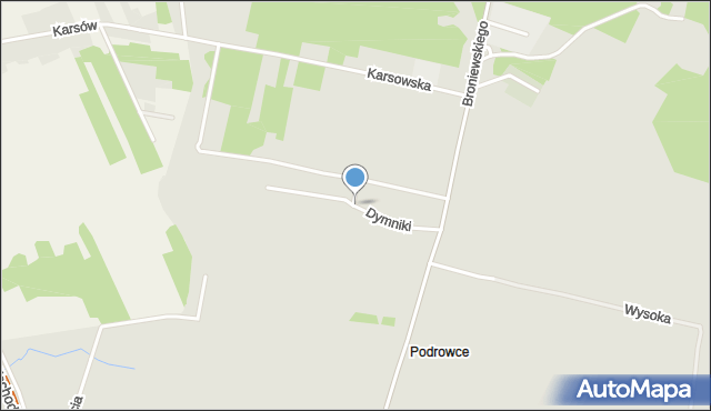 Dąbrowa Górnicza, Dymniki, mapa Dąbrowa Górnicza