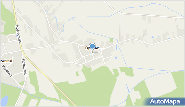 Dybków gmina Sieniawa, Dybków, mapa Dybków gmina Sieniawa