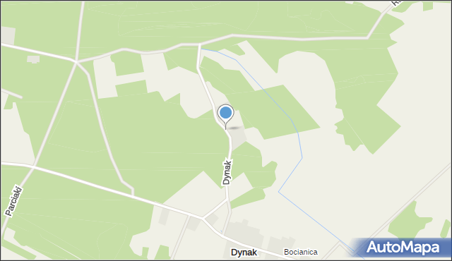 Dynak, Dynak, mapa Dynak