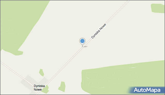 Dyniska Nowe, Dyniska Nowe, mapa Dyniska Nowe