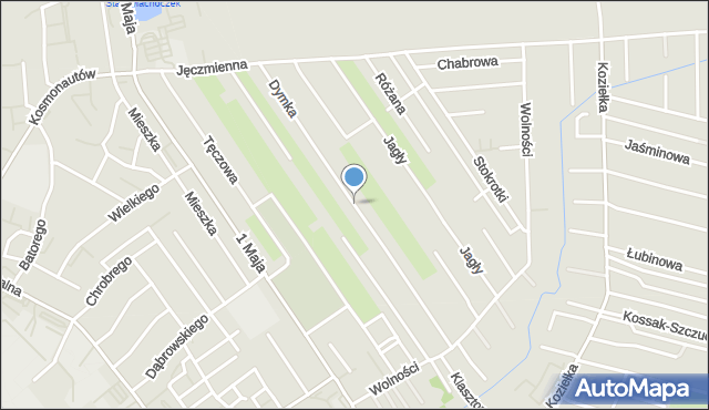 Knurów powiat gliwicki, Dymka Jana, mapa Knurów powiat gliwicki