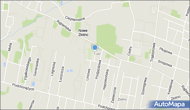 Łódź, Dywizjonu 303, mapa Łodzi