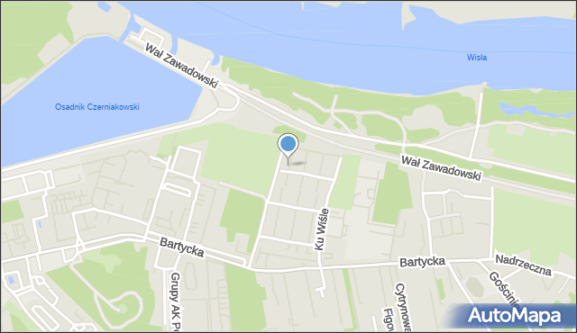 Warszawa, Dyżewskiego Aleksandra, mapa Warszawy