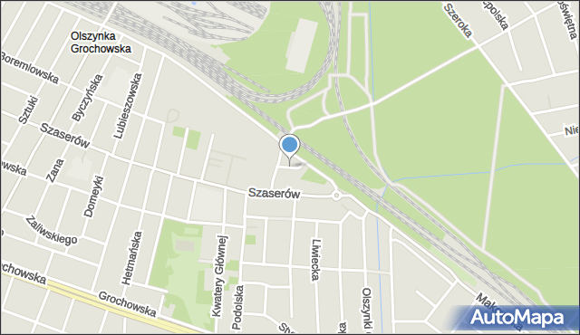 Warszawa, Dynowska, mapa Warszawy