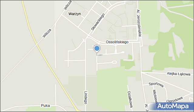 Brzeg Dolny, Dzieduszyckiego Józefa Kalasantego, mapa Brzeg Dolny