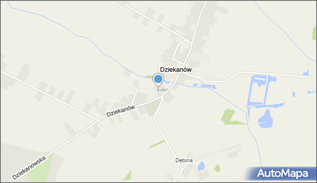 Dziekanów, Dziekanów, mapa Dziekanów