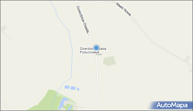 Dzierzbice, Dzierzbice-Osada Poduchowna, mapa Dzierzbice
