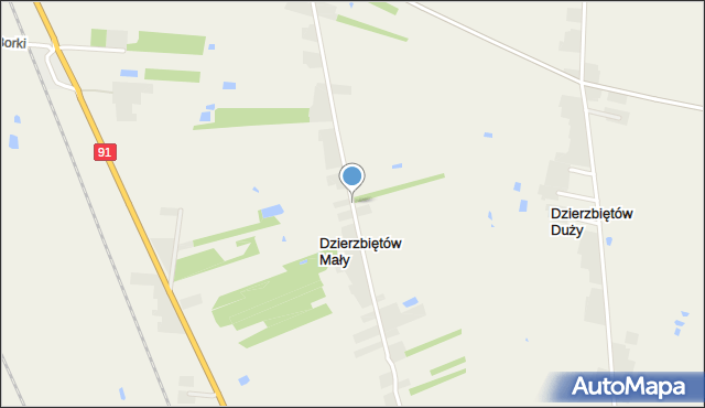 Dzierzbiętów Mały, Dzierzbiętów Mały, mapa Dzierzbiętów Mały