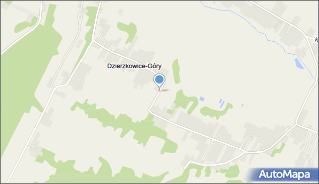 Dzierzkowice-Góry, Dzierzkowice-Góry, mapa Dzierzkowice-Góry