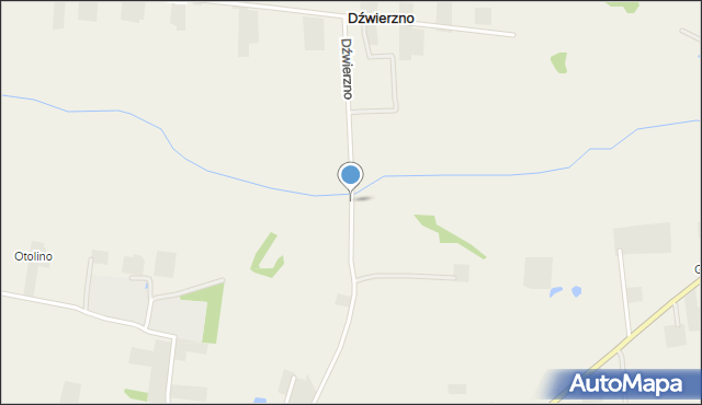 Dźwierzno gmina Radzanowo, Dźwierzno, mapa Dźwierzno gmina Radzanowo