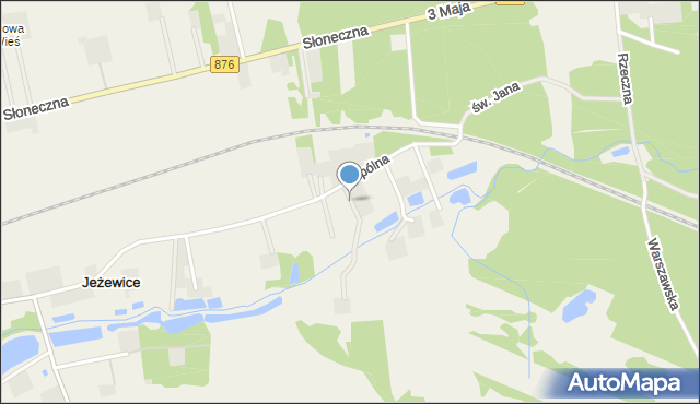 Jeżewice gmina Tarczyn, Działkowa, mapa Jeżewice gmina Tarczyn