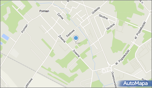 Ostrołęka, Dziemieszkiewicza-Roja Mieczysława, st. sierż., mapa Ostrołęka