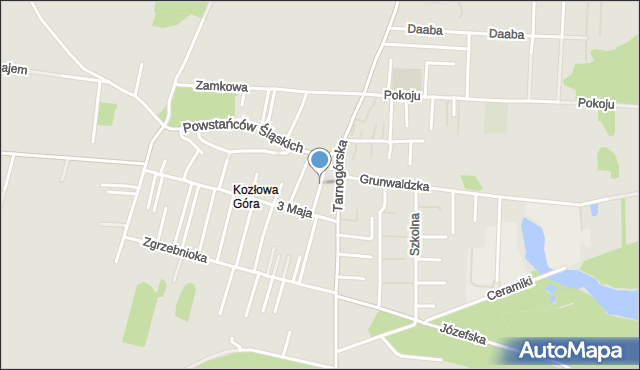 Piekary Śląskie, Dzierżonia Jana, mapa Piekary Śląskie