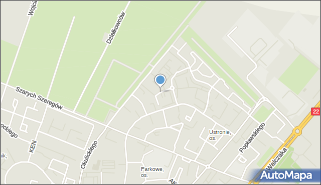 Gorzów Wielkopolski, Edelmana Marka, mapa Gorzów Wielkopolski