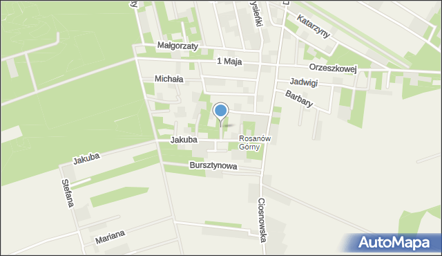 Rosanów, Edwarda, mapa Rosanów