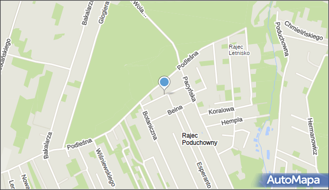 Radom, Egiejmana Bolesława, mapa Radomia