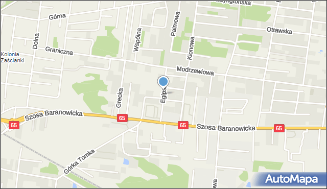 Zaścianki gmina Supraśl, Egipska, mapa Zaścianki gmina Supraśl