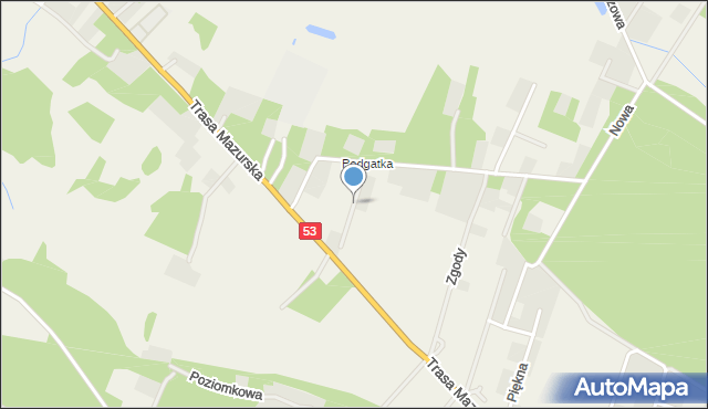 Kadzidło, Ekologiczna, mapa Kadzidło