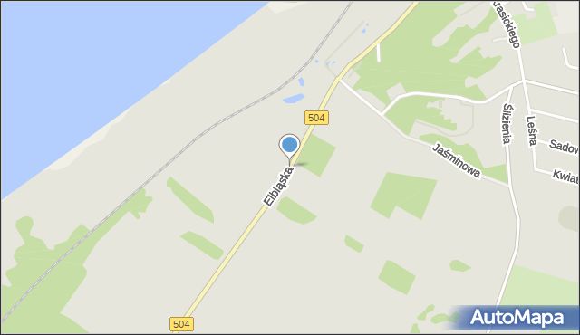 Frombork, Elbląska, mapa Frombork