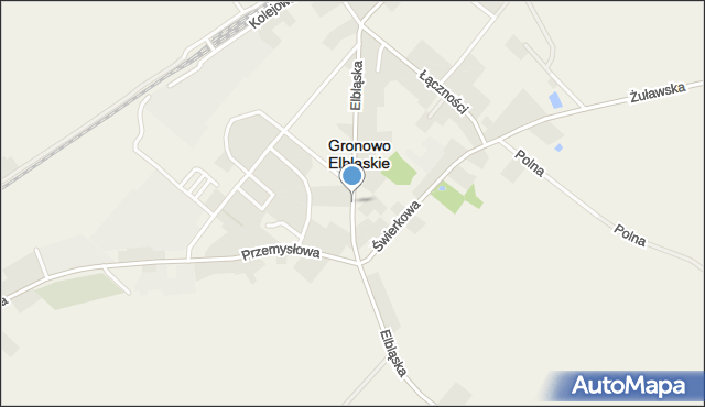Gronowo Elbląskie, Elbląska, mapa Gronowo Elbląskie