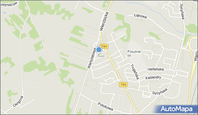 Radom, Elegii, mapa Radomia