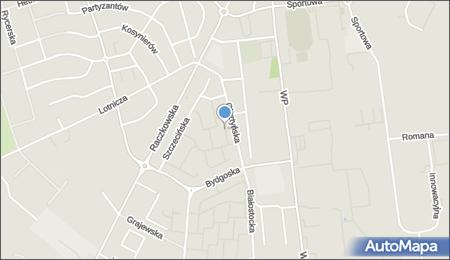 Suwałki, Elbląska, mapa Suwałk