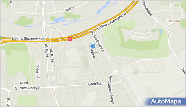 Warszawa, Elegijna, mapa Warszawy