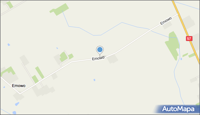 Emowo, Emowo, mapa Emowo