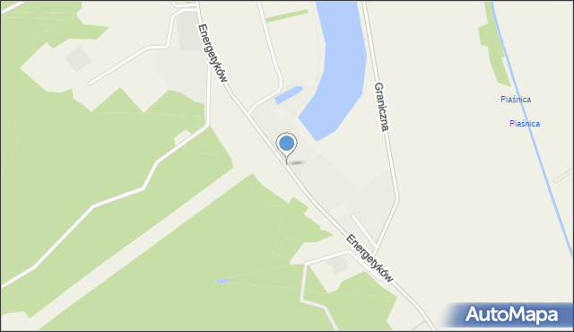 Czymanowo, Energetyków, mapa Czymanowo