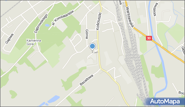 Lubań, Energetyczna, mapa Lubań