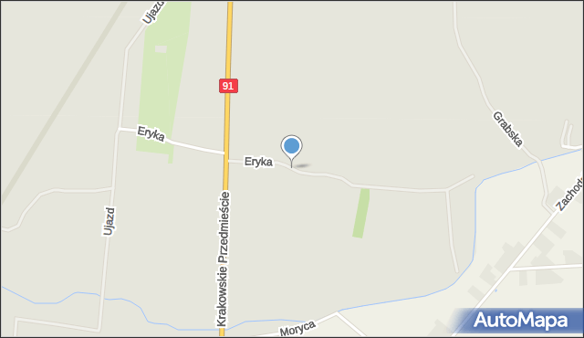 Piotrków Trybunalski, Eryka, mapa Piotrków Trybunalski