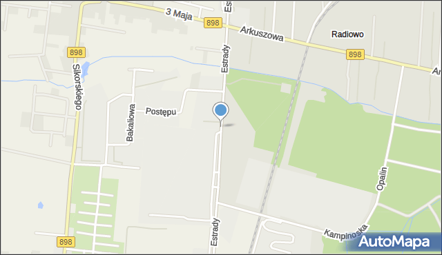 Mościska gmina Izabelin, Estrady, mapa Mościska gmina Izabelin
