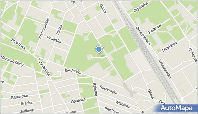 Otwock, Esplanada, mapa Otwock