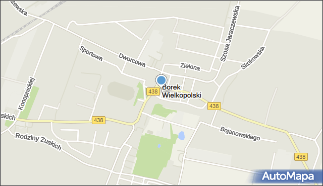 Borek Wielkopolski, Farna, mapa Borek Wielkopolski