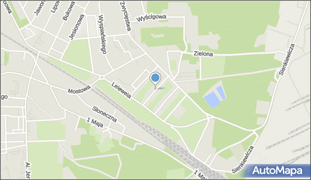 Brzeg Dolny, Fabryczna, mapa Brzeg Dolny