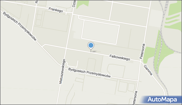 Bydgoszcz, Falkowskiego Jerzego, mapa Bydgoszczy