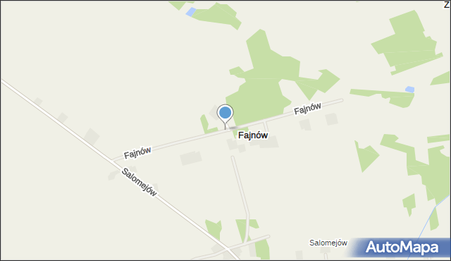 Fajnów, Fajnów, mapa Fajnów